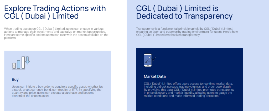 CGL (Dubai) Limited 1 скрин