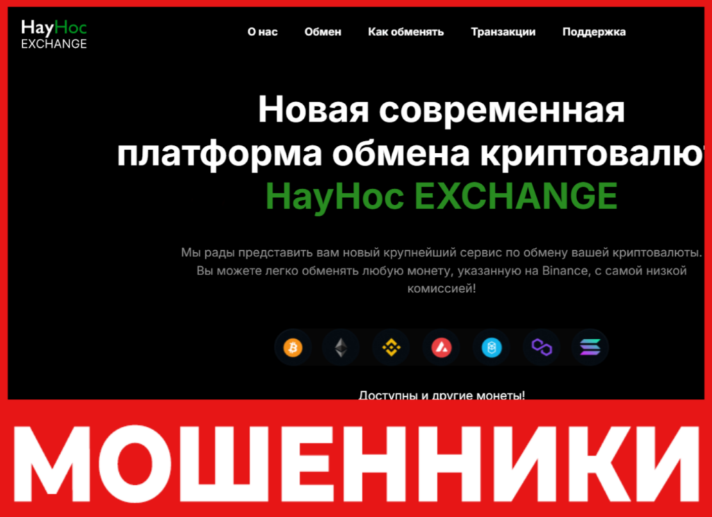 HayHoc EXCHANGE лицевая сторона скрин