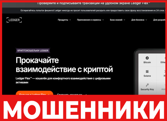 Ledger лицевая сторона скрин