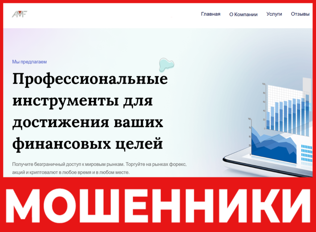 AMF Invest лицевая сторона скрин