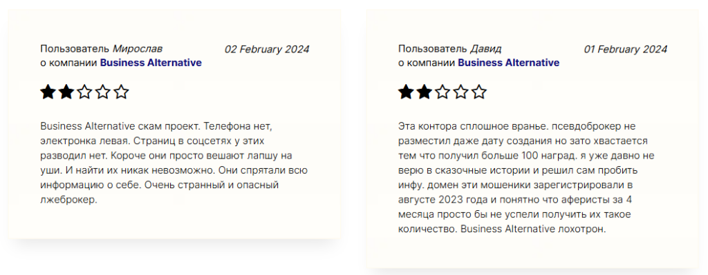 Business Alternative 3 скрин