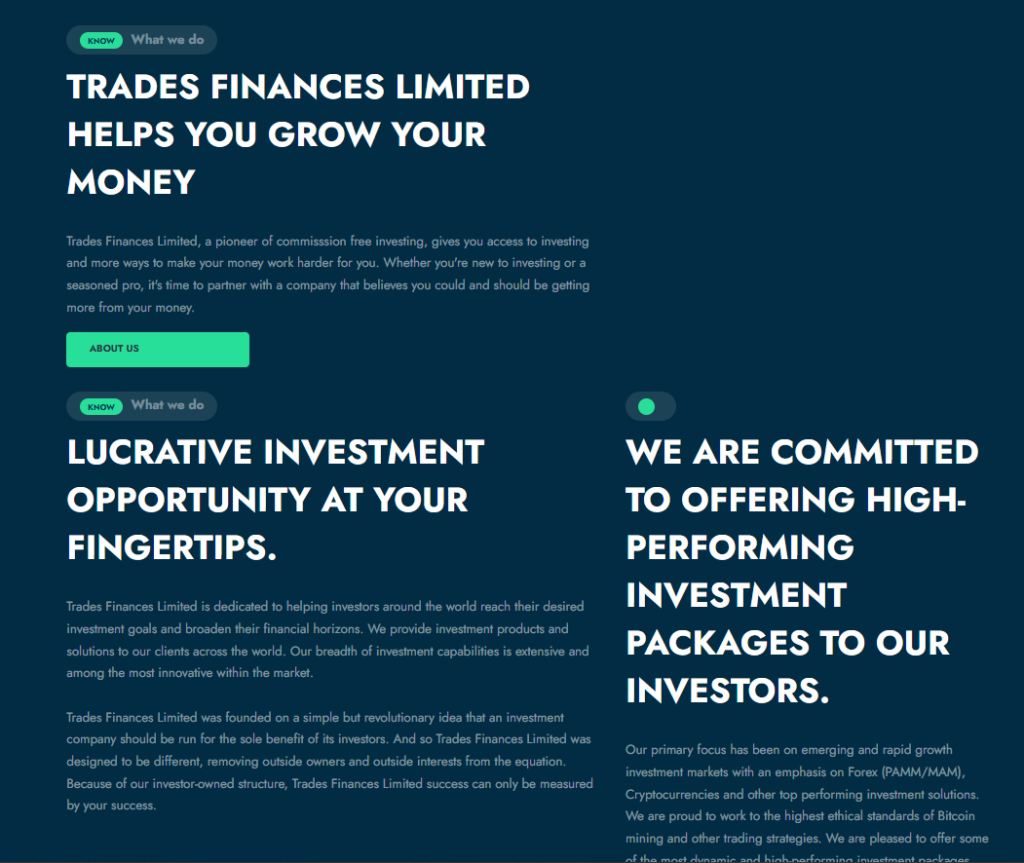 Trades Finances 1 скрин