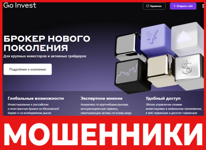 Goinvest лицевая сторона скрин