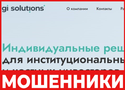 Gi Solutions - лицевая сторона, скрин