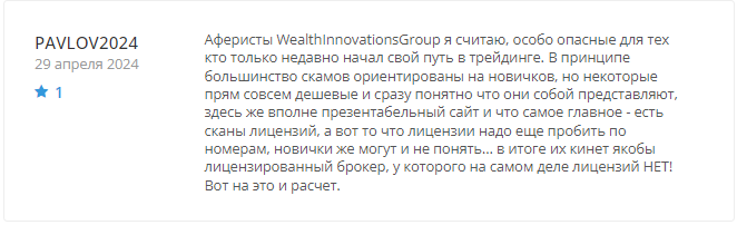 WealthInnovationsGroup - скрин