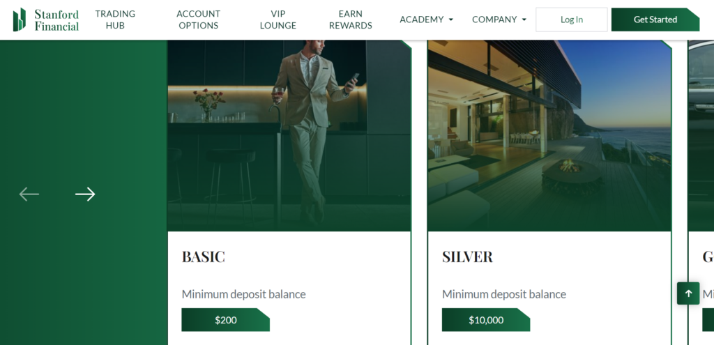 Stanford Financial 1 скрин