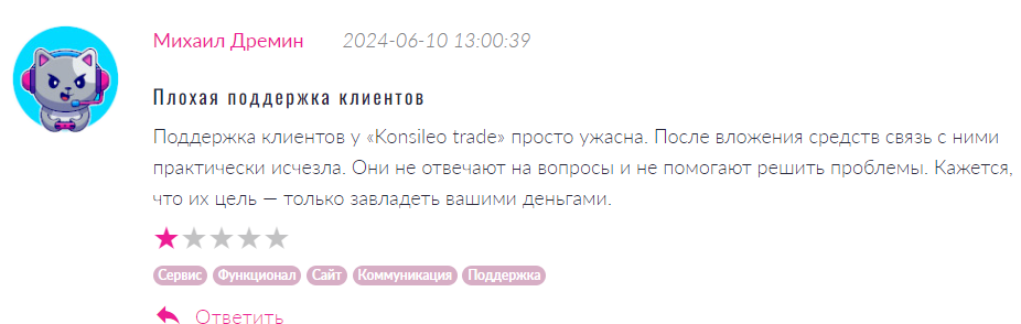 Konsileo 1 скрин