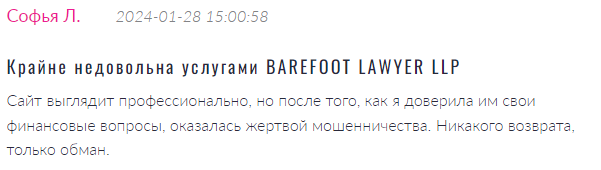 Barefoot Lawyer LLP - скрин