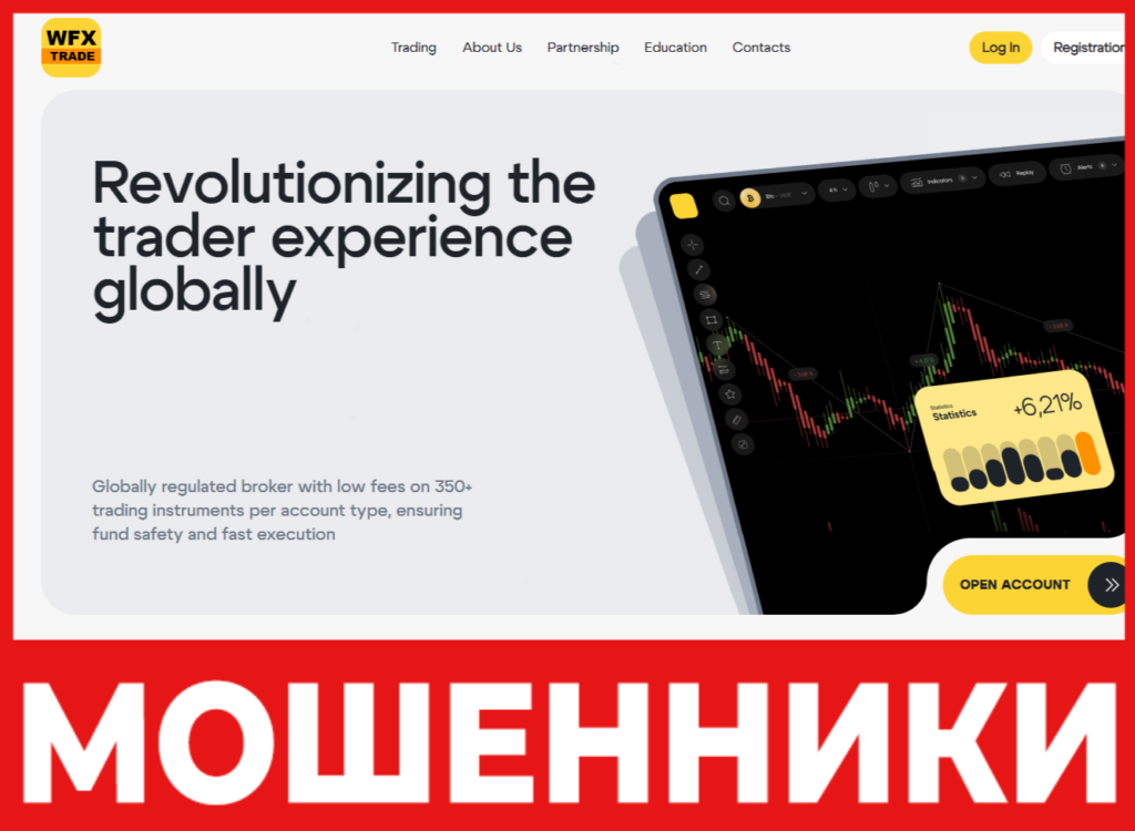 WFXTrade лицевая сторона скрин