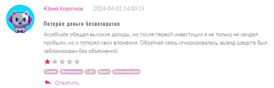 Accellivate 2 скрин