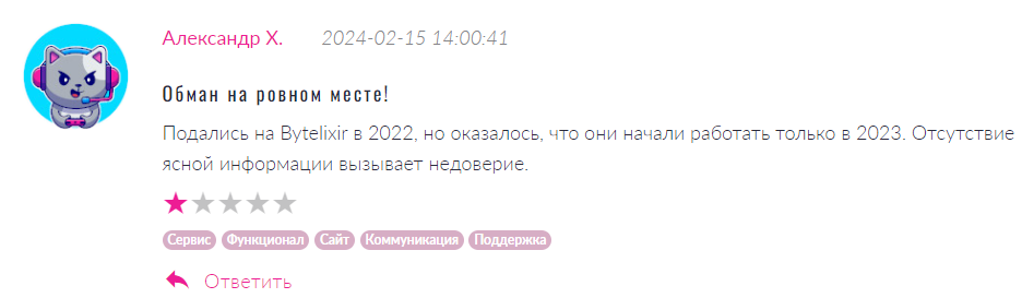 Bytelixir 1 скрин