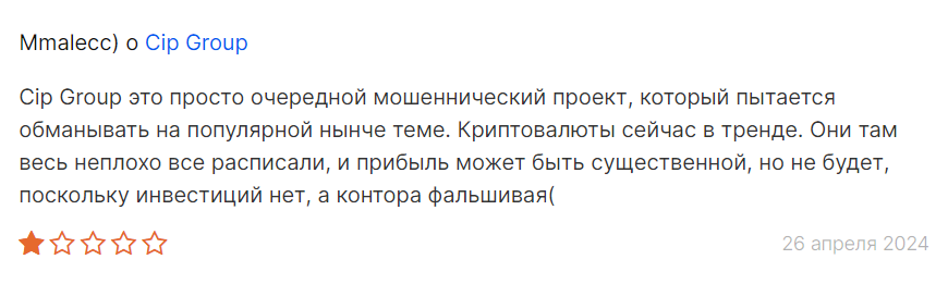 Cip Group_1 скрин