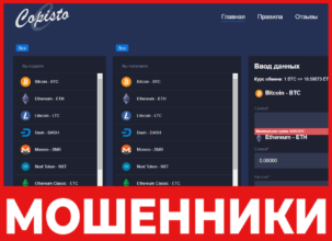 Copisto лицевая сторона скрин