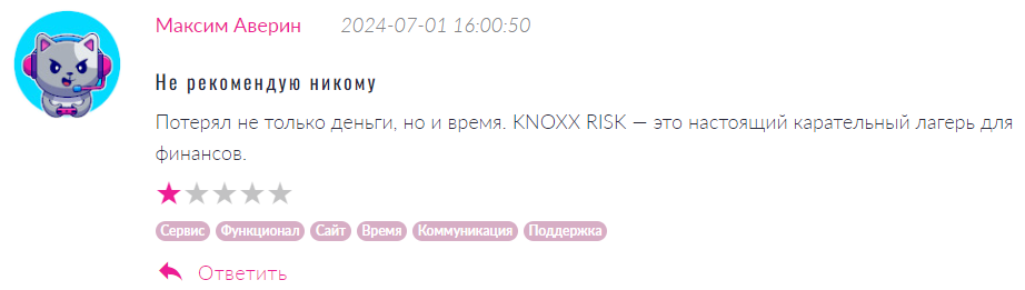 KNOXX RISK 1 скрин