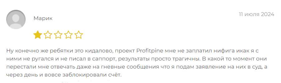 Profitpine_2 скрин