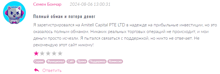 Amitell Capital PTE LTD 1 скрин