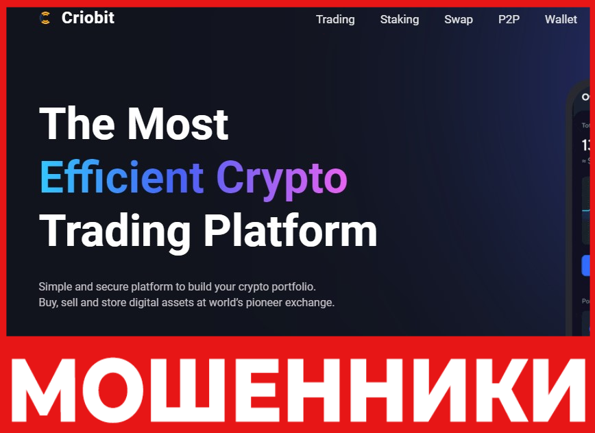 CrioBit лицевая сторона скрин