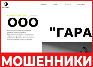 ГАРАНТ лицевая сторона скрин