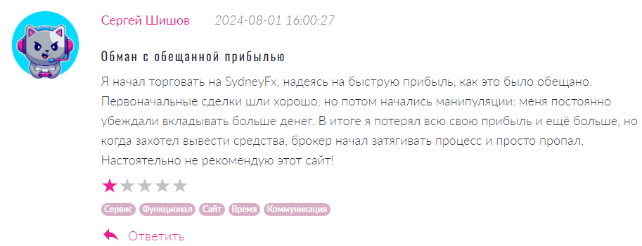 SydneyFx 1 скрин