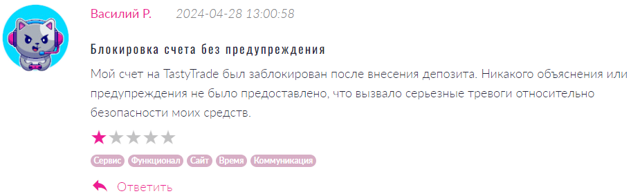 TastyTrade 1 скрин