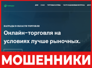 Tradegigs лицевая сторона скрин