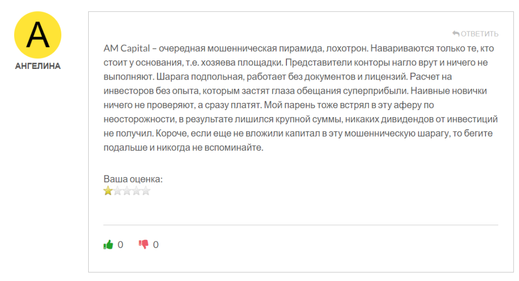 AM CAPITAL_1 скрин