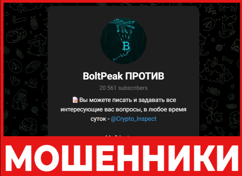 BoltPeak лицевая сторона скрин