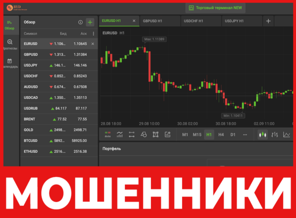 Byd Capital лицевая сторона скрин