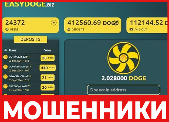 Easydoge лицевая сторона скрин