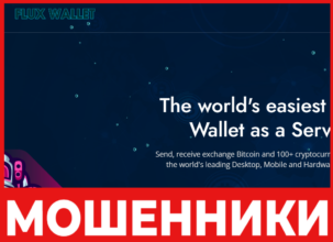 Flux Wallet лицевая сторона скрин