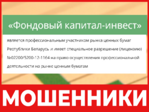Фондовый капитал Инвест лицевая сторона скрин