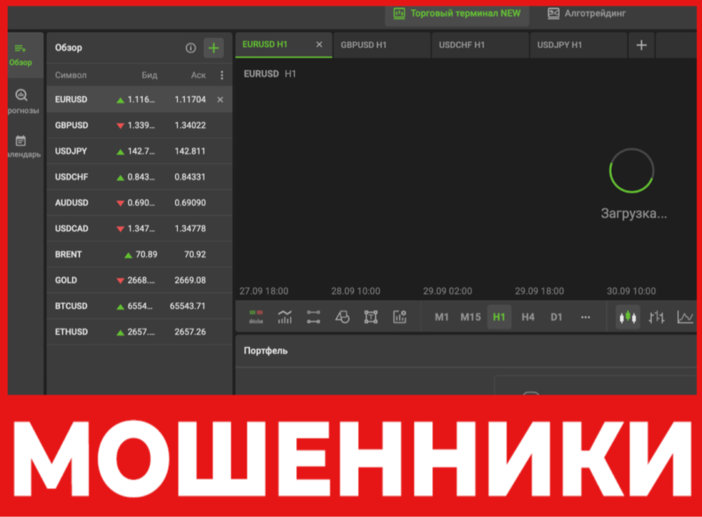 International Trade Terminal лицевая сторона скрин