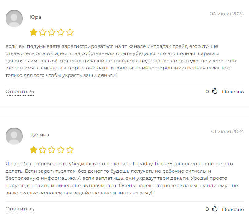 Intraday Trade_1 скрин