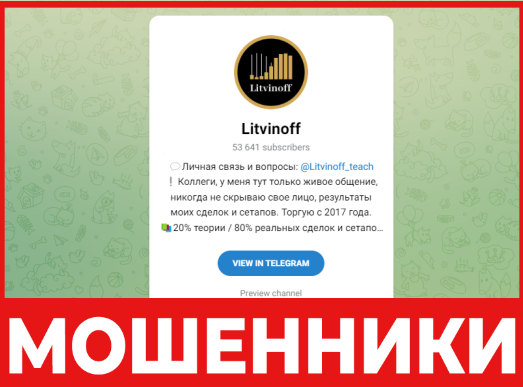 Litvinoff лицевая сторона скрин