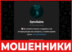 SyncGains лицевая сторона скрин
