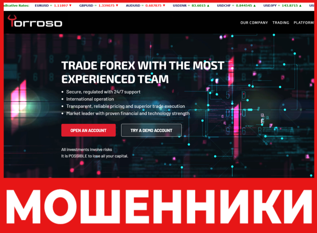 Torrоso лицевая сторона скрин