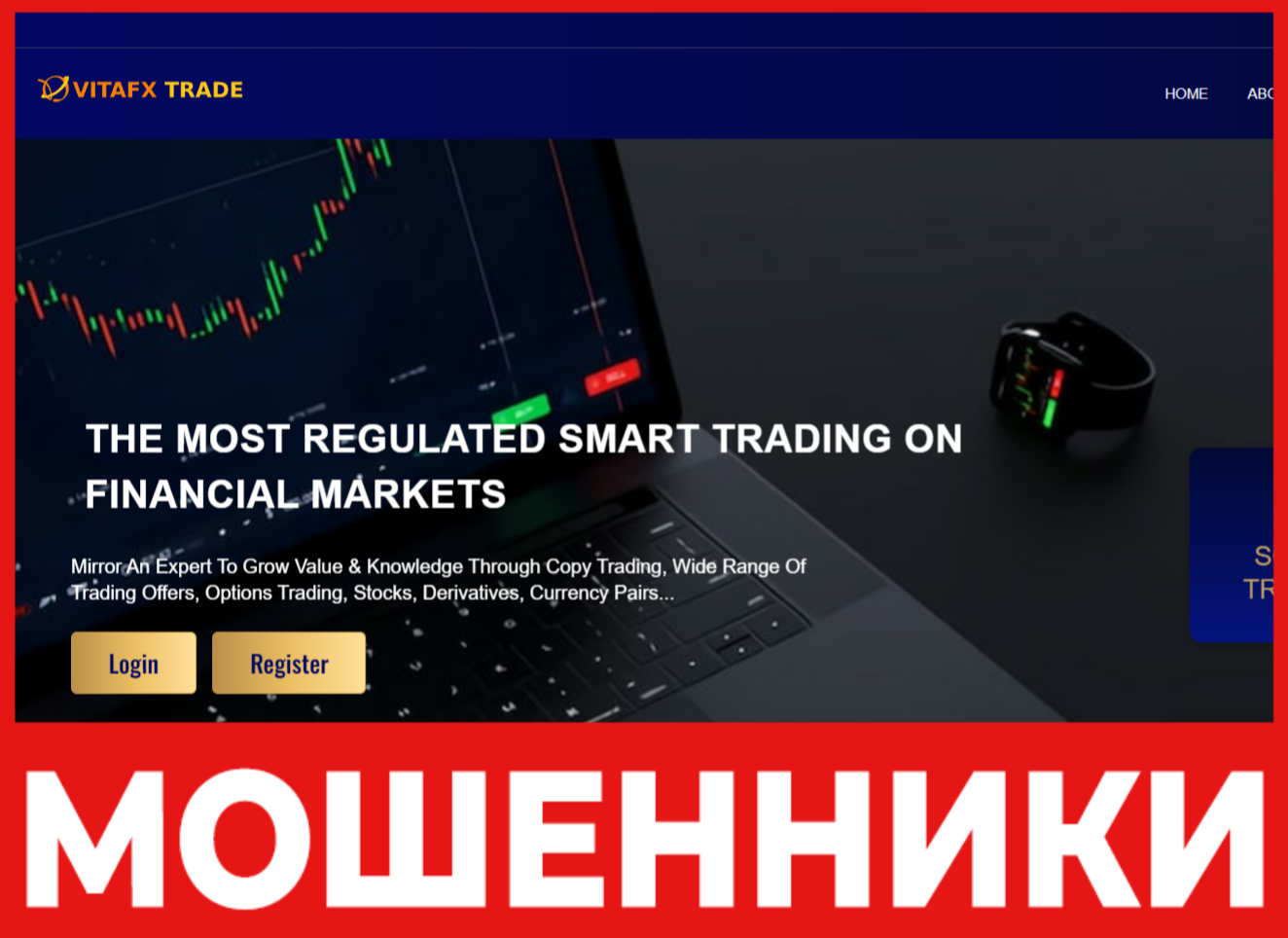 Vitafx Trade лицевая сторона скрин