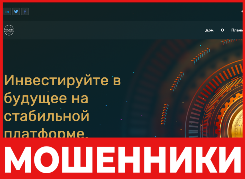 EkojointGroup лицевая сторона скрин