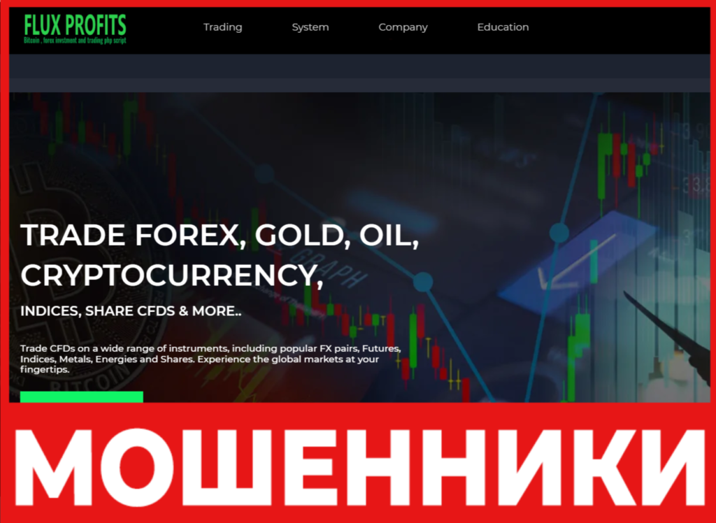 Flux Profits лицевая сторона скрин