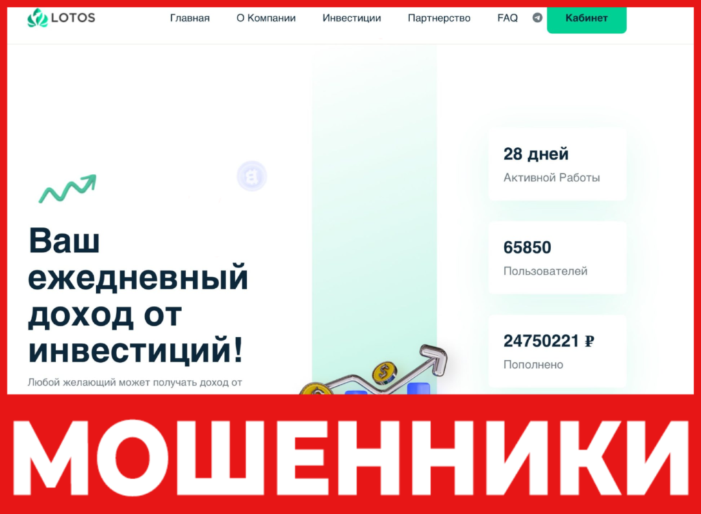 Lotos Capital LTD лицевая сторона скрин