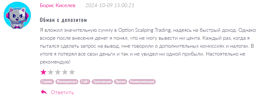 Option Scalping Trading 1 скрин