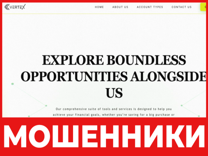 Vertex International Limited лицевая сторона скрин