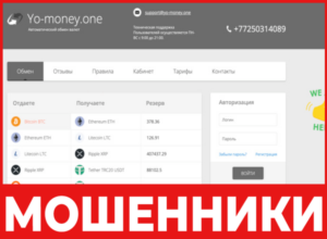 Yo Money лицевая сторона скрин