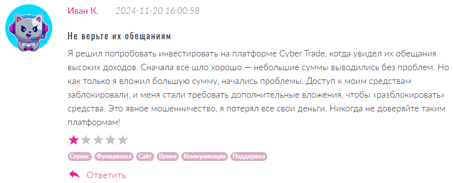 Cyber Trade 1 скрин