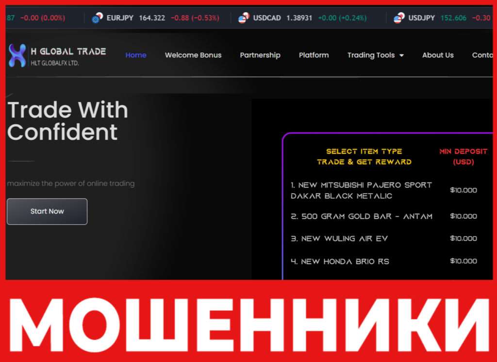 Hlt Globalfx Ltd лицевая сторона скрин
