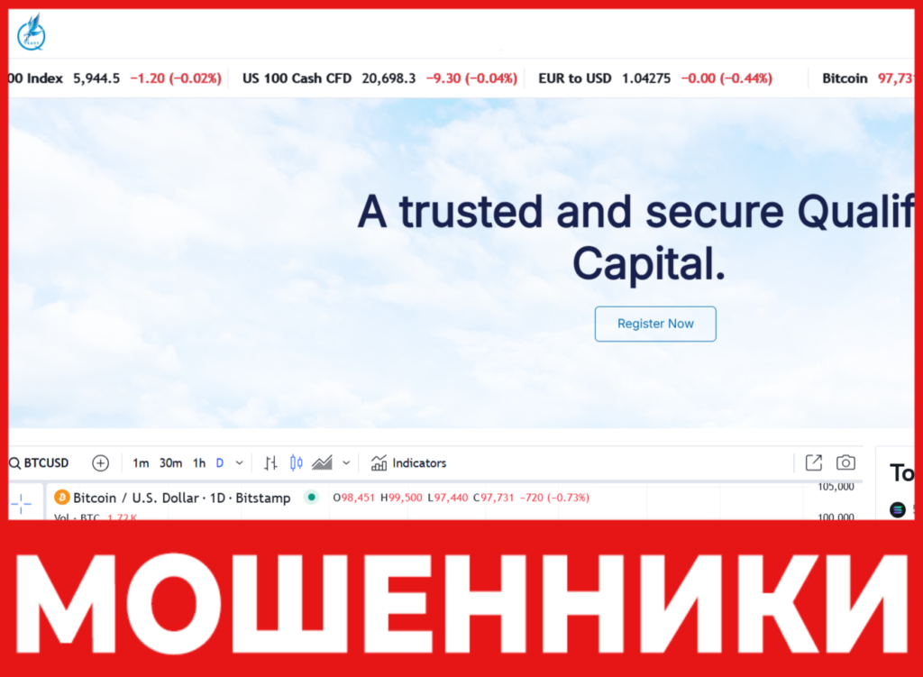 Qualify Capital лицевая сторона скрин