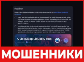 QuickSwap лицевая сторона скрин