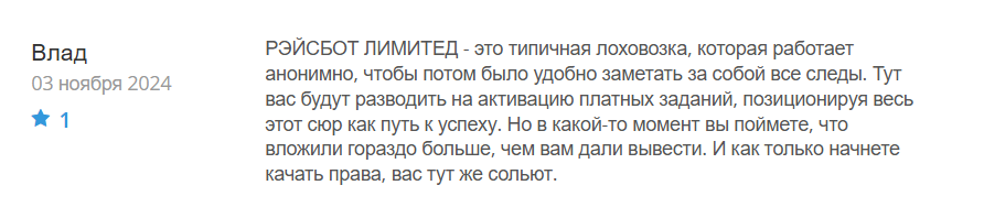 RAYSBOT LIMITED_1 скрин