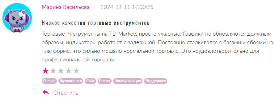 TD Markets 1 скрин