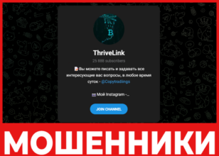 ThriveLink лицевая сторона скрин